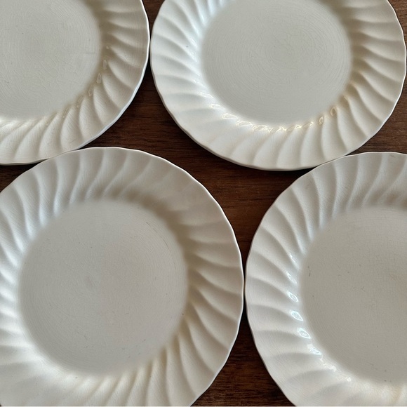 Myott Meakin Staffordshire England Ivory Large 4 Dinner Plates - Picture 3 of 7
